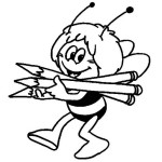 Пчелка и карандаши