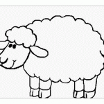 Копилка раскраска овца