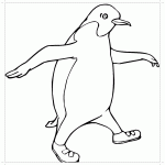 Раскраска пингвин императорский