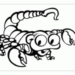 Раскраска скорпион из мультфильма