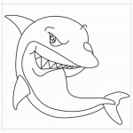 Раскраска акула из мультфильма