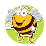 Пчела - картинка на детский шкафчик