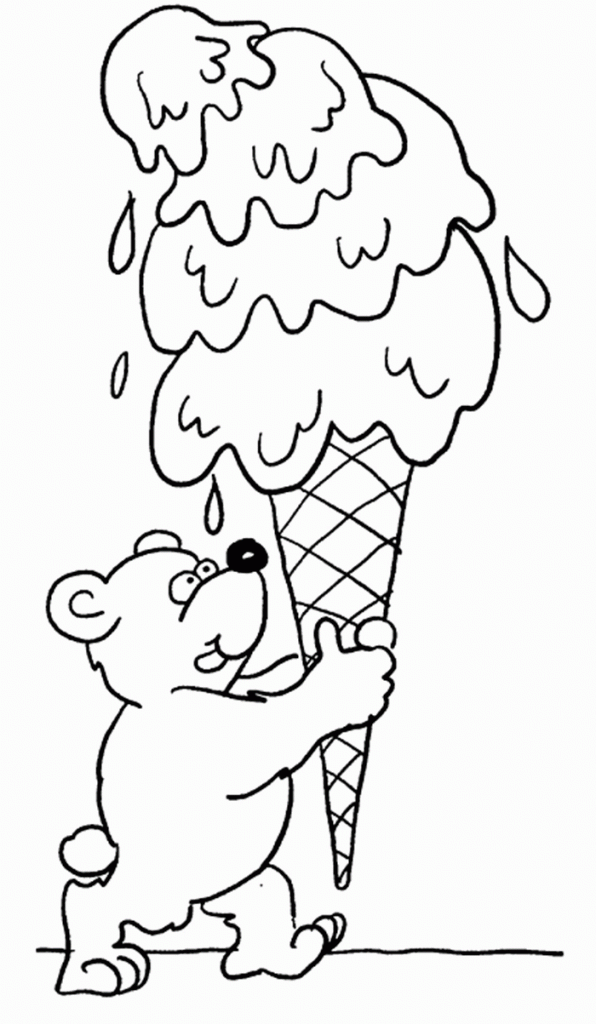 Мишка и мороженое