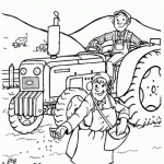 Тракторист на ферме