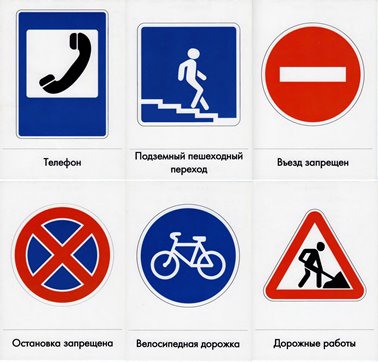 Предварительный просмотр дорожных знаков для детей