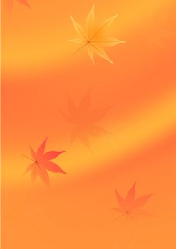 Фрагмент 1 оранжевого фона "Осень" с сухими листочками