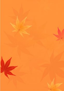 Фрагмент 3 оранжевого фона "Осень" с сухими листочками