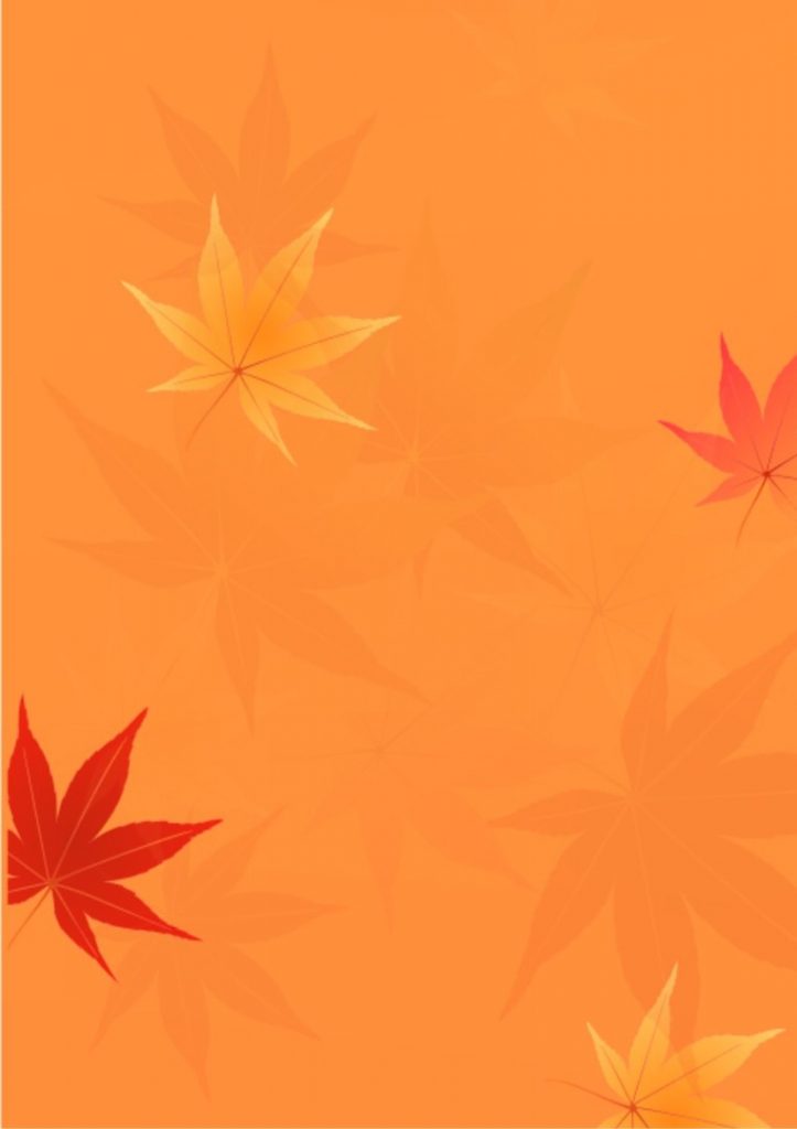 Фрагмент 3 оранжевого фона "Осень" с сухими листочками
