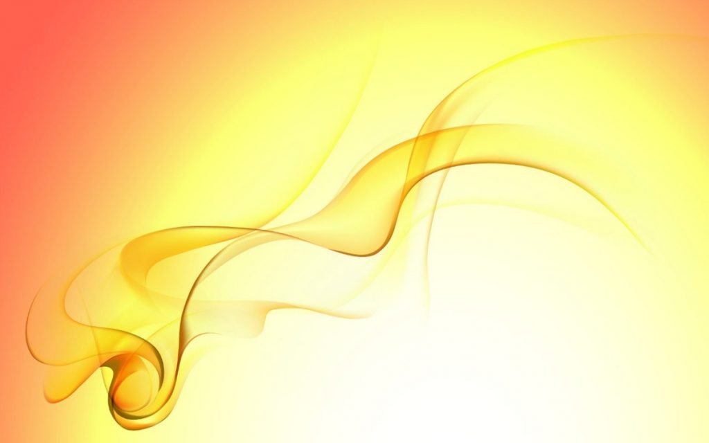 Абстракция с дымом на желто-оранжевом фоне