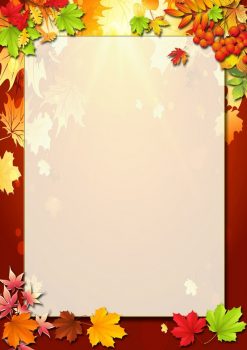 Фон-рамка "Осень" на праздник "Золотая осень"