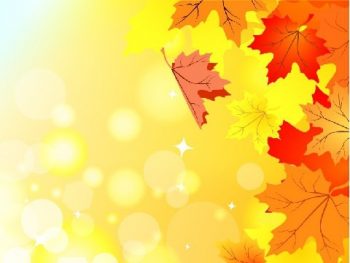 Фрагмент 2 фона для плаката золотая осень с желтыми и оранжевыми листочками
