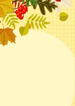 Фрагмент 2 фона с листьями и желудями для плаката золотая осень