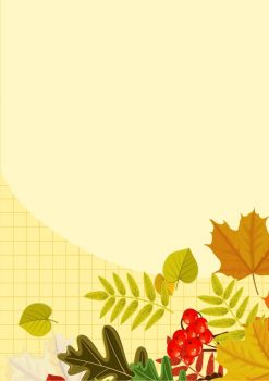 Фрагмент 3 фона с листьями и желудями для плаката золотая осень