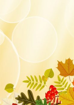 Фрагмент 3 солнечного фона с листьями и желудями для плаката золотая осень