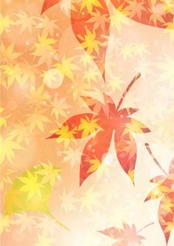 Фрагмент 1 полупрозрачного фона с листьями для плаката золотая осень