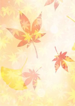 Фрагмент 3 полупрозрачного фона с листьями для плаката золотая осень