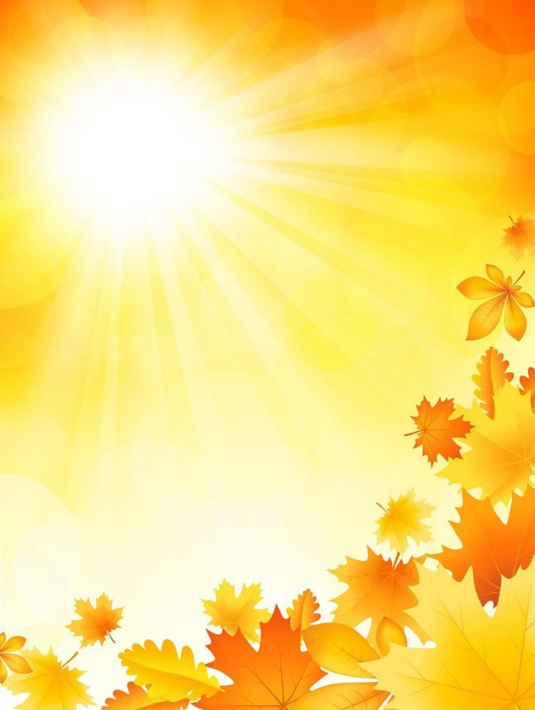 Солнечный фон золотая осень