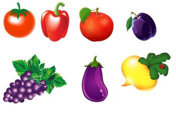 Овощи и фрукты 2 для игры "Собери урожай"