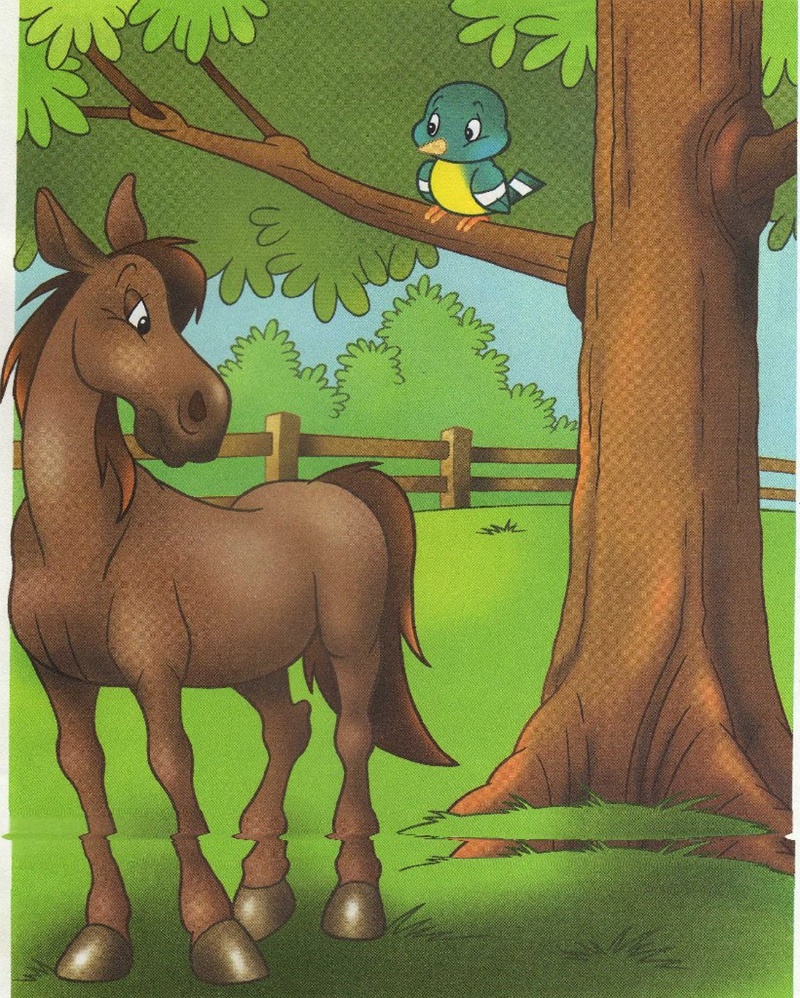 Лошадь и птичка для игры "Найди маму"