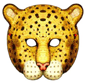 Шаблон маски леопарда