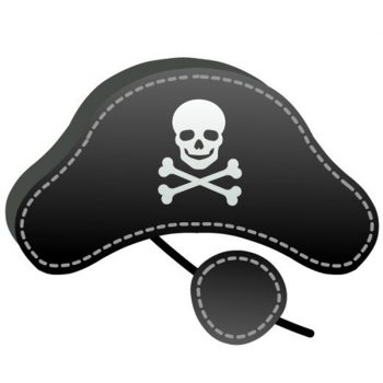 Шапка пирата на голову