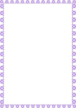 Рамка с фиолетовыми цветами