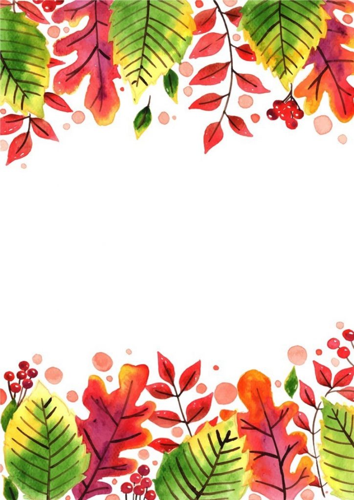 Рамка для объявления "Осень" на прозрачном фоне