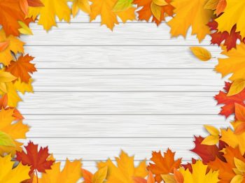 Рамка на тему "Осень" с фоном под дерево