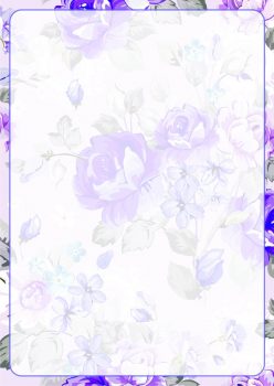 Рамка с фиолетовыми цветами