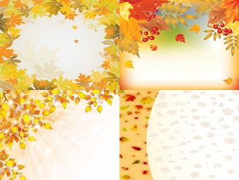 Шаблоны для объявления «Осень»