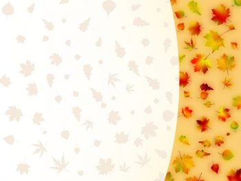 Шаблон для объявления "Осень" для родителей в детский сад