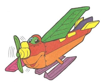 Легкий самолет карточка для детей 3 лет