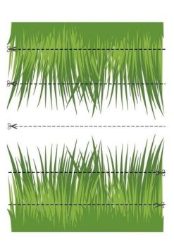 Вырезалка трава для самых маленьких