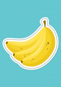 Вырезалка 4 года банан