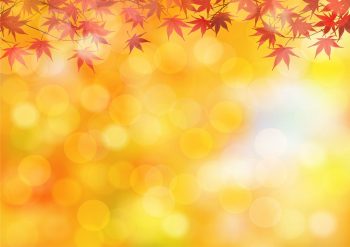 Фон листьев осень - Маленькие листья на размытом фоне