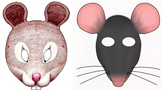Маска крысы на голову