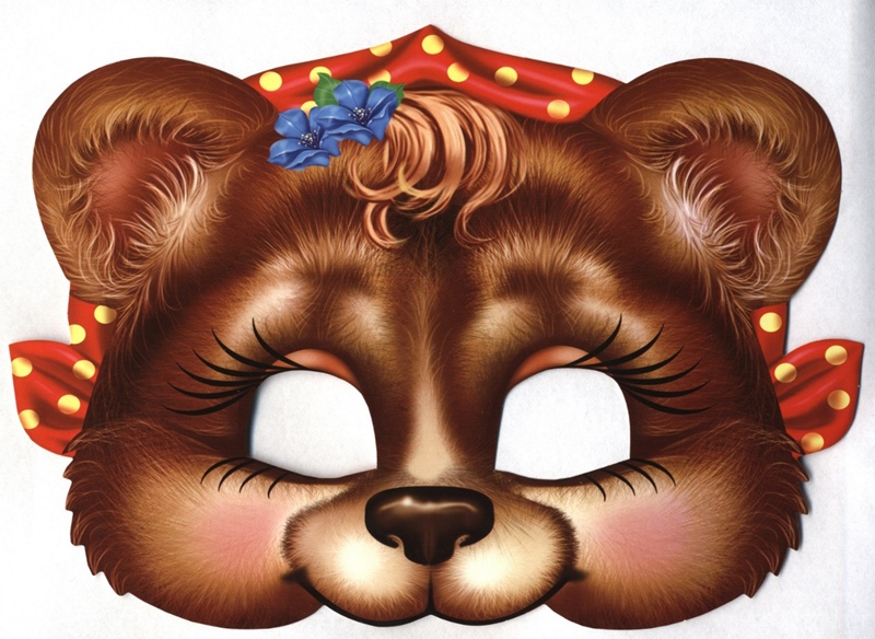 Лицо медведя маска — Все для детского сада