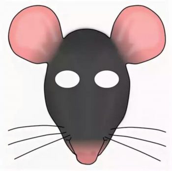 Шаблон маски крысы