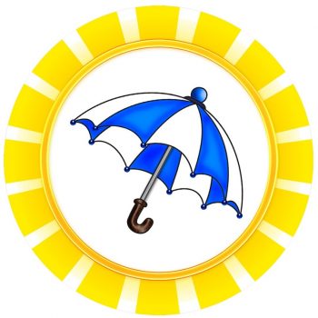 Зонтик для оформления группы "Лучики"