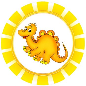 Динозавр для оформления группы "Лучики"
