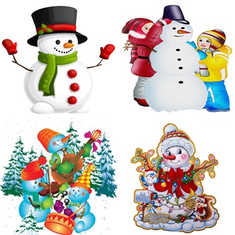 Плакаты со снеговиками для детей