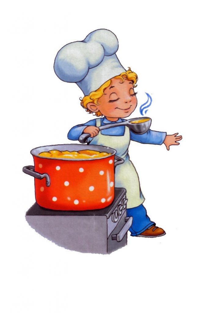 Детский рисунок повар