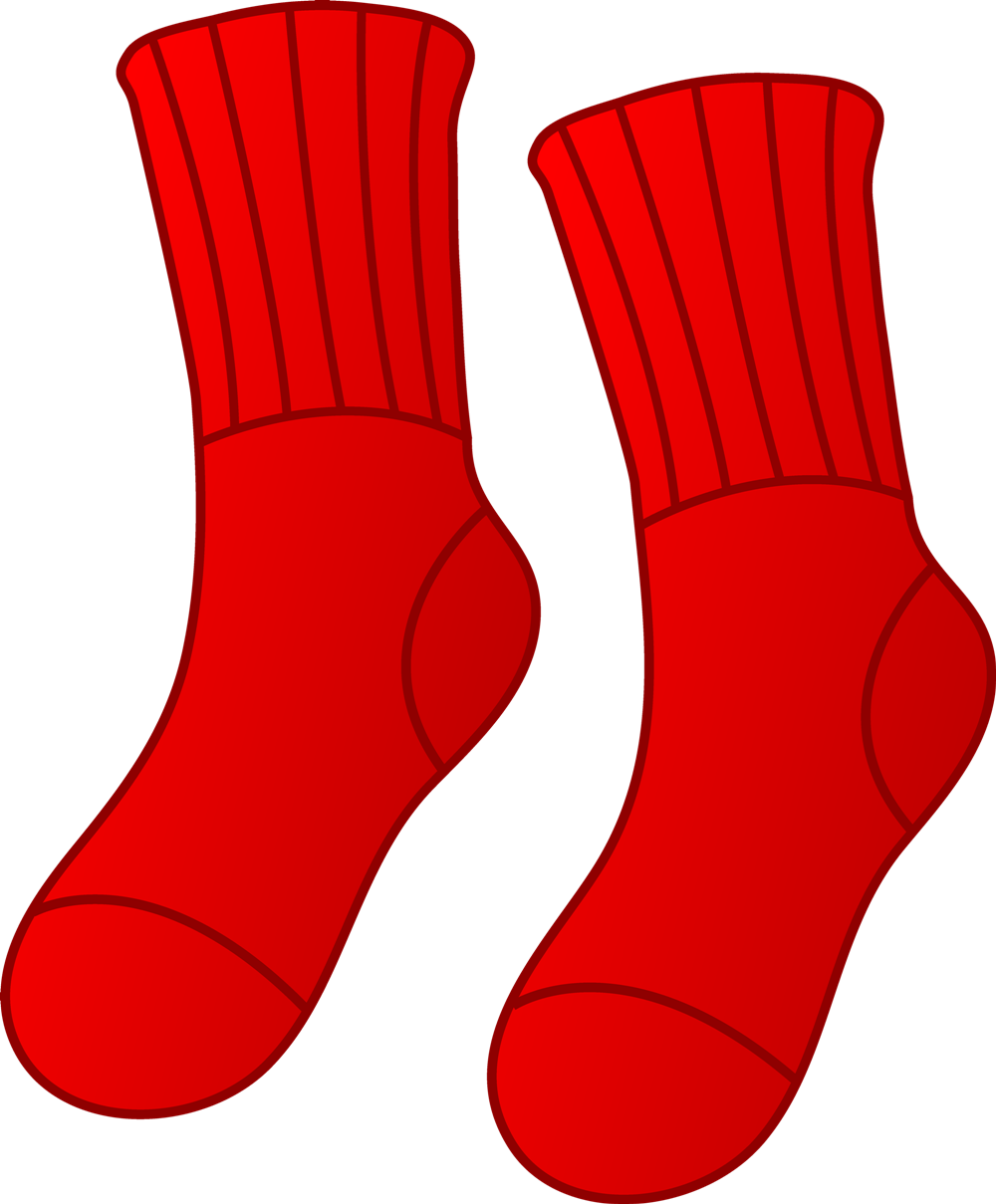 Картинка красный носок для детей