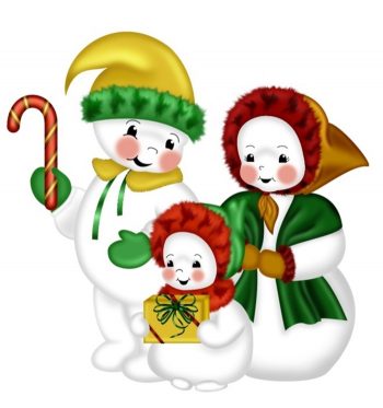 Семья снеговиков для детского сада