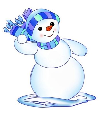 Картинка снеговик для ребенка 4 лет