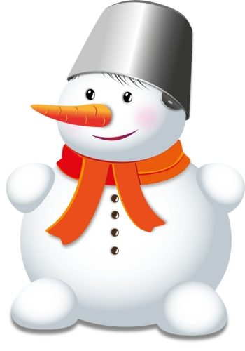 Картинка снеговик для детей 4 лет