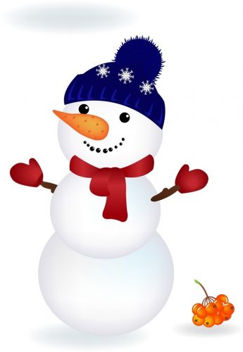 Картинка снеговик для детей 8 лет