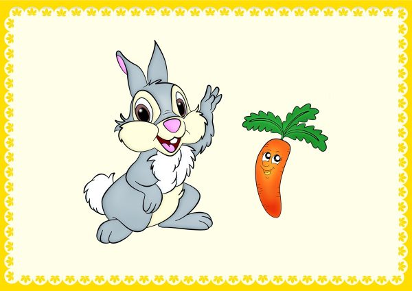 Зайчик с одной морковкой