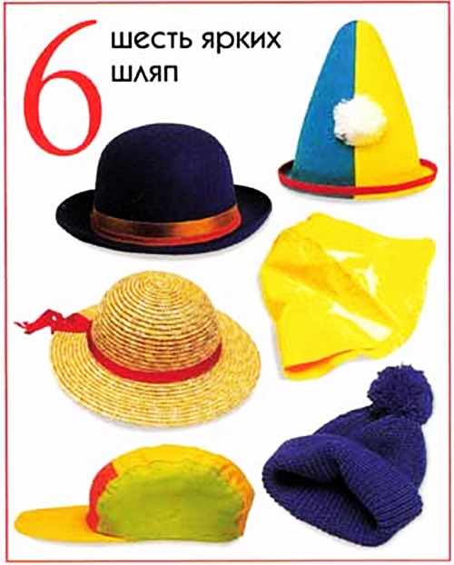 Шесть шляп - демонстрационный материал