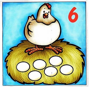 Курочка и шесть яиц